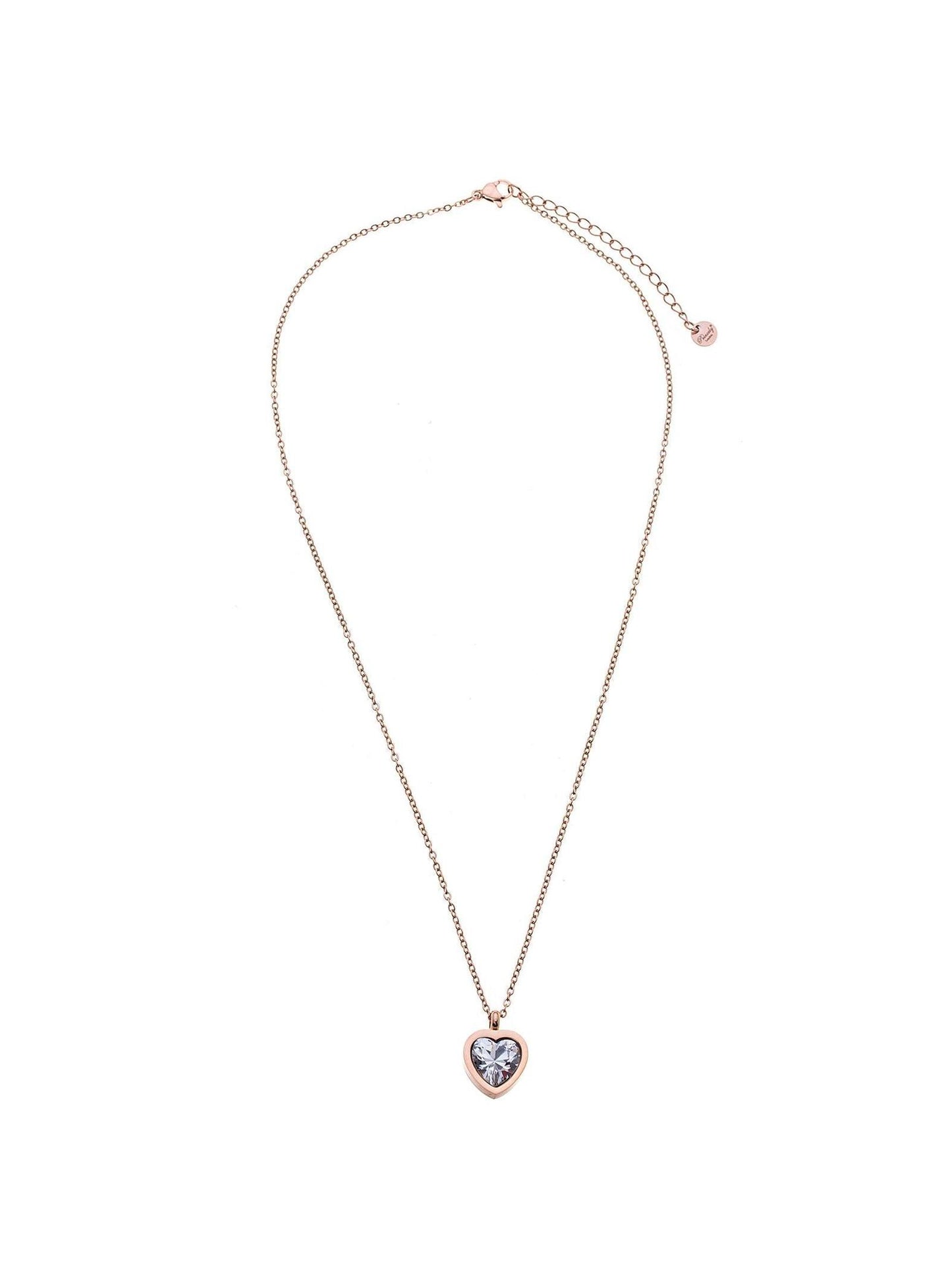 Halskette CRYSTAL HEART roségold