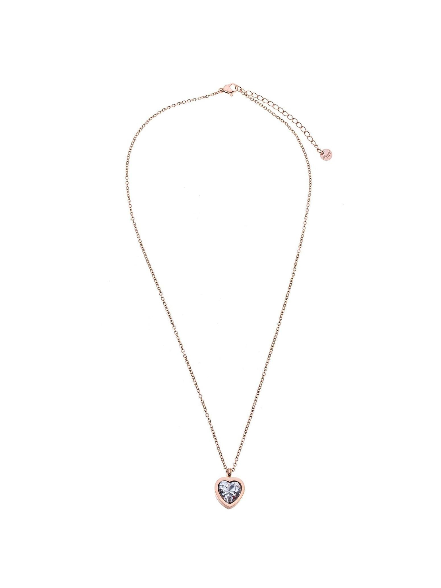 Halskette CRYSTAL HEART roségold