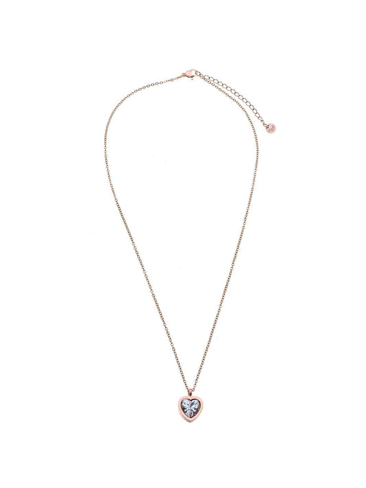 Halskette CRYSTAL HEART roségold