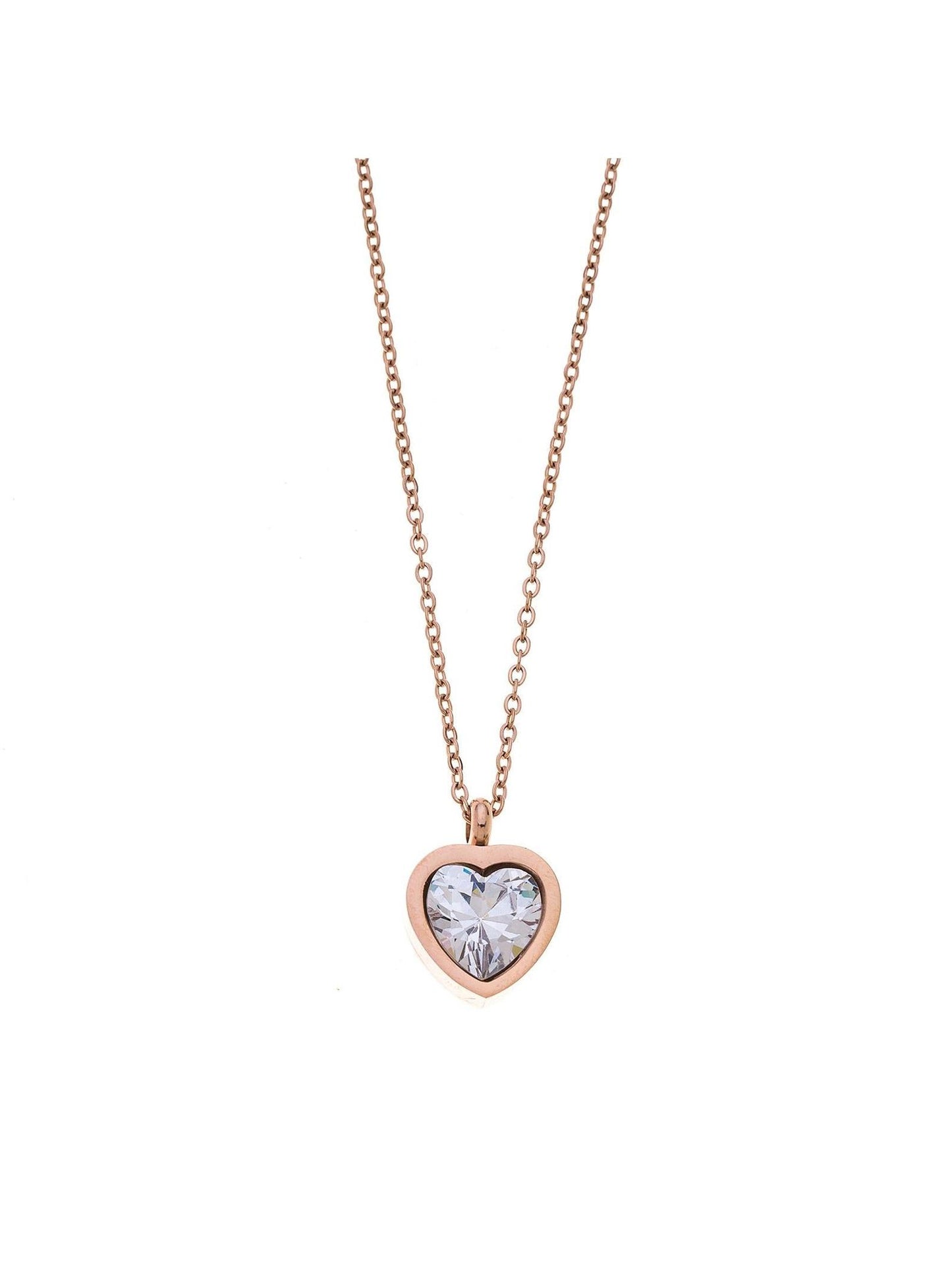 Halskette CRYSTAL HEART roségold