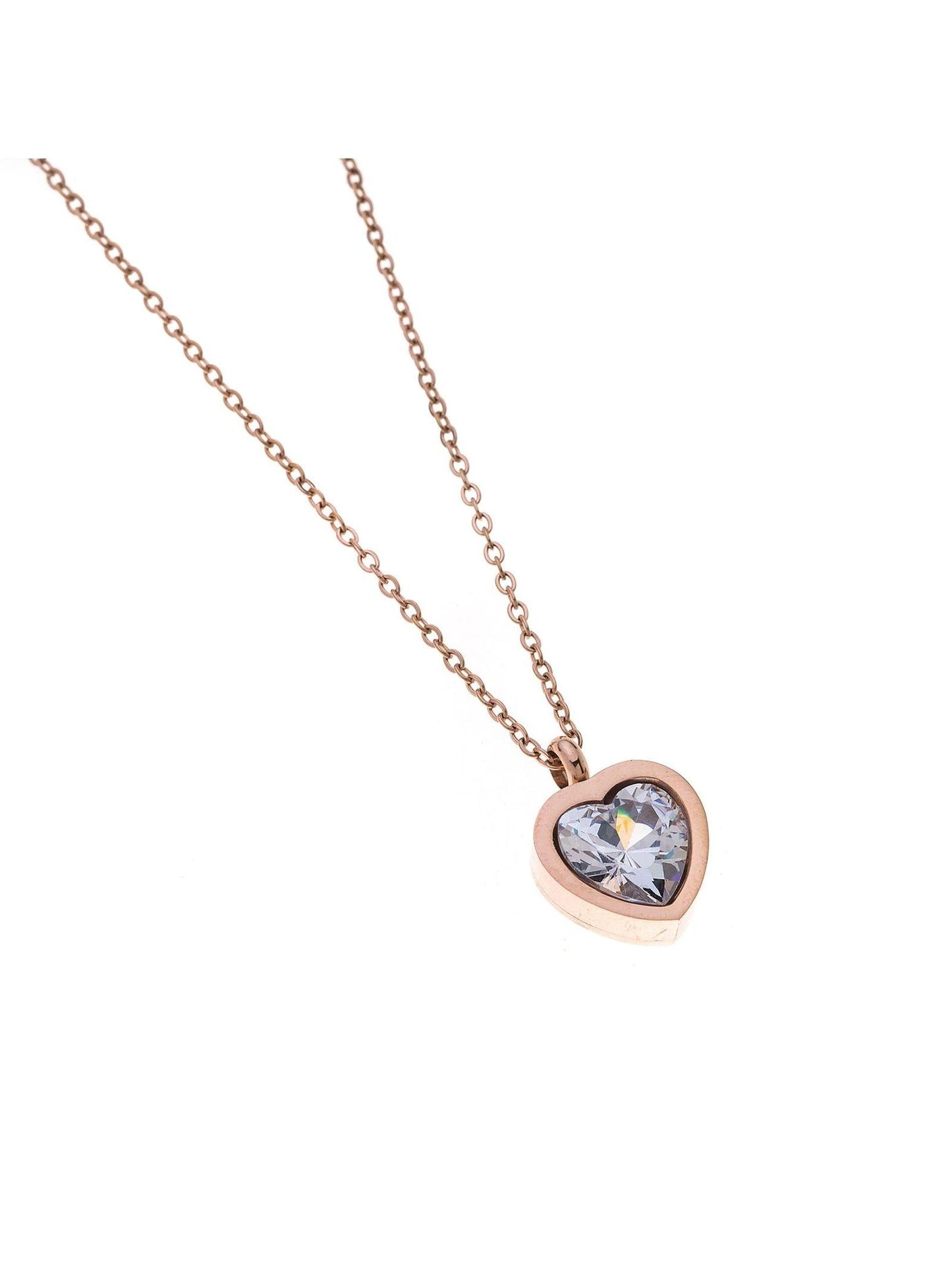 Halskette CRYSTAL HEART roségold