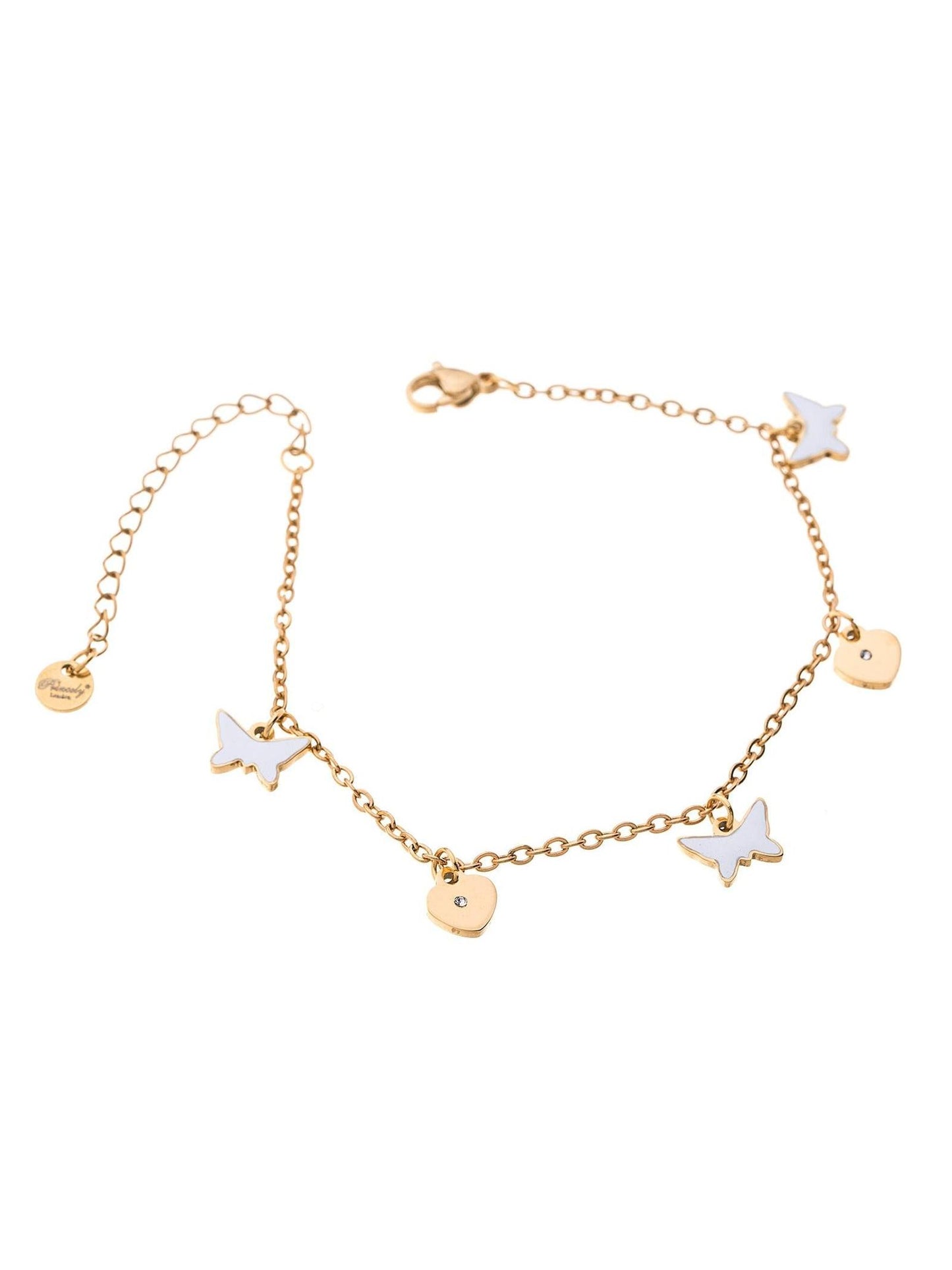 Armband BUTTERFLY-HEART gold