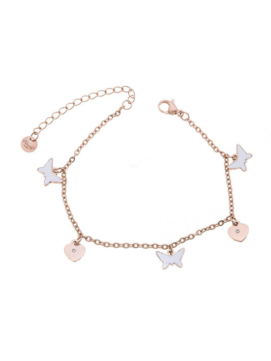 Armband BUTTERFLY-HEART roségold