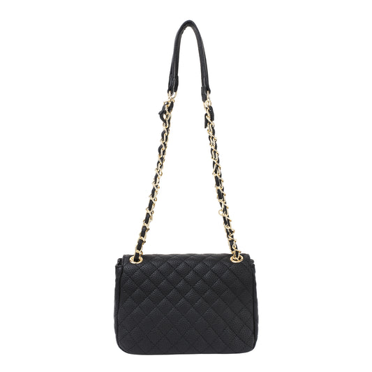 Schultertasche Jacky in schwarz