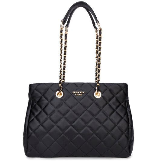 Schultertasche "Emily" schwarz