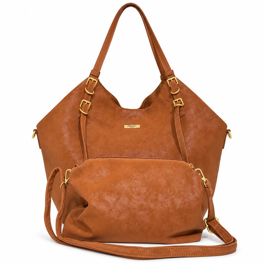 Beuteltasche MARINA cognac