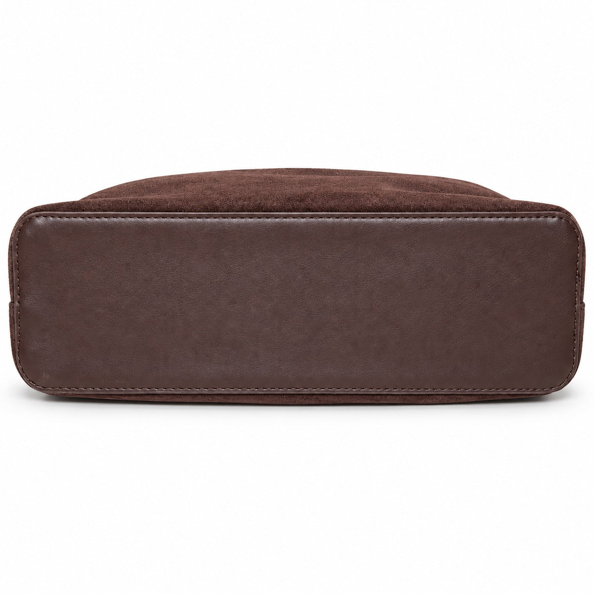 GINA – Elegante Handtasche in weicher Nubuk-Optik in coffee