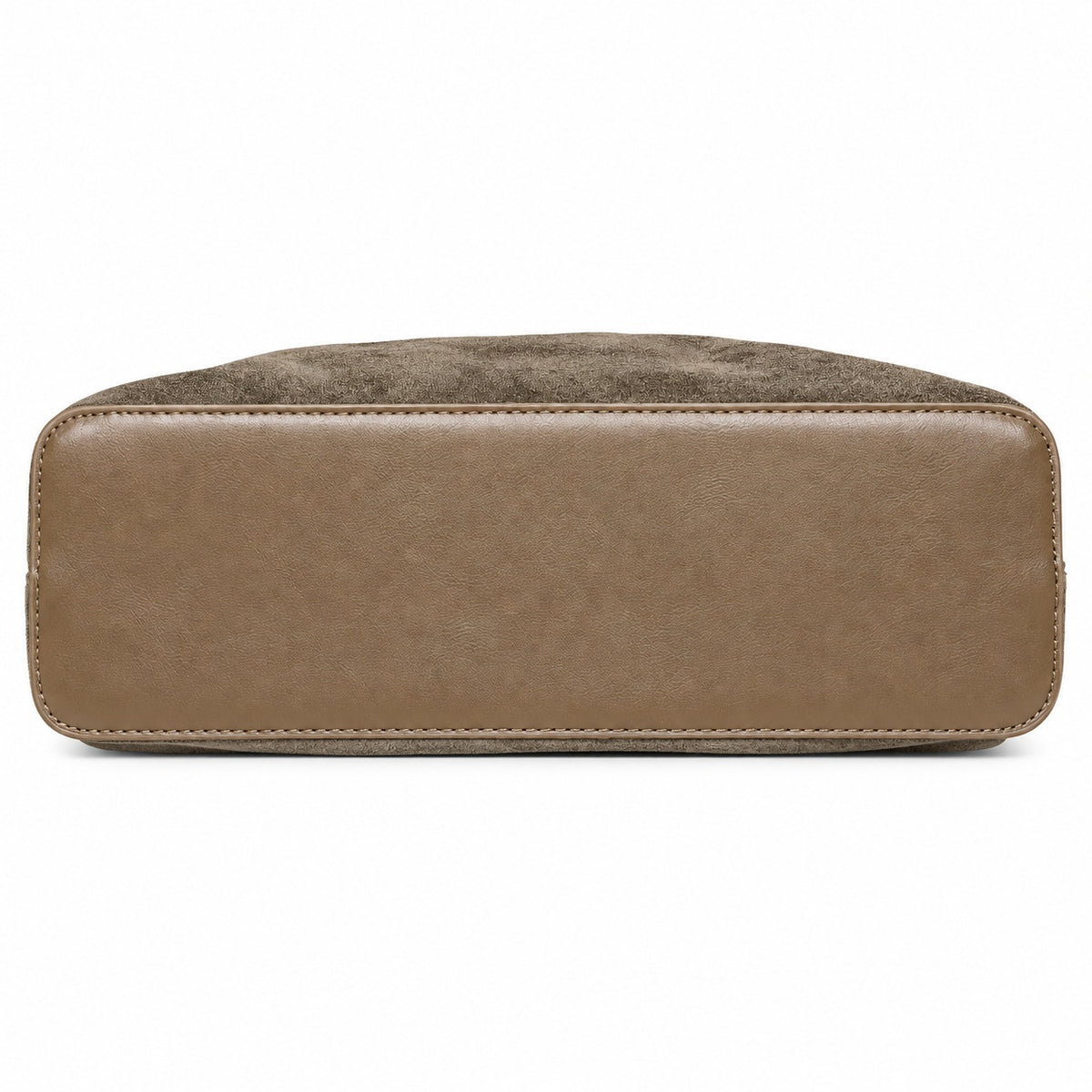 GINA – Elegant Handbag in Soft Nubuck Look in olive
