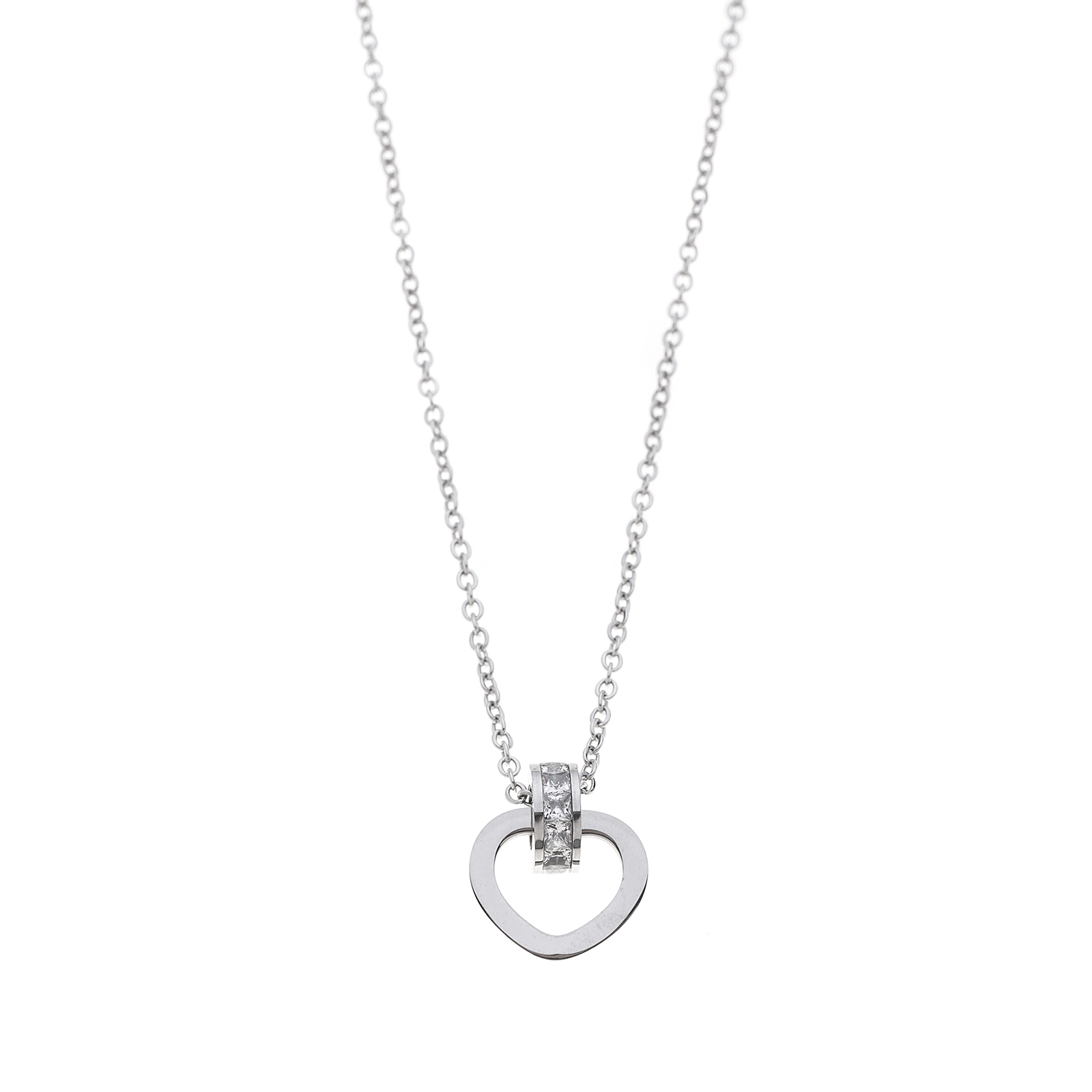 Halskette HEART-RING silber