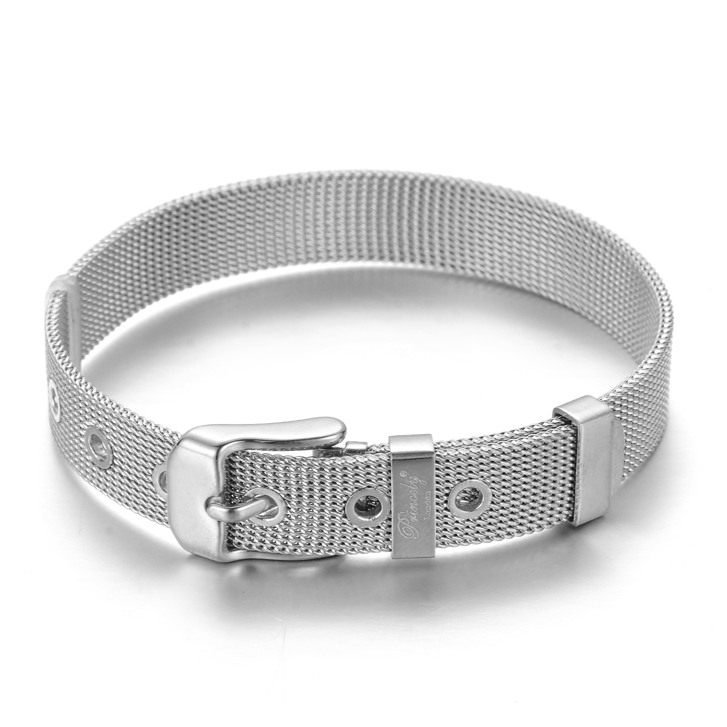 Mesh-Armband silber