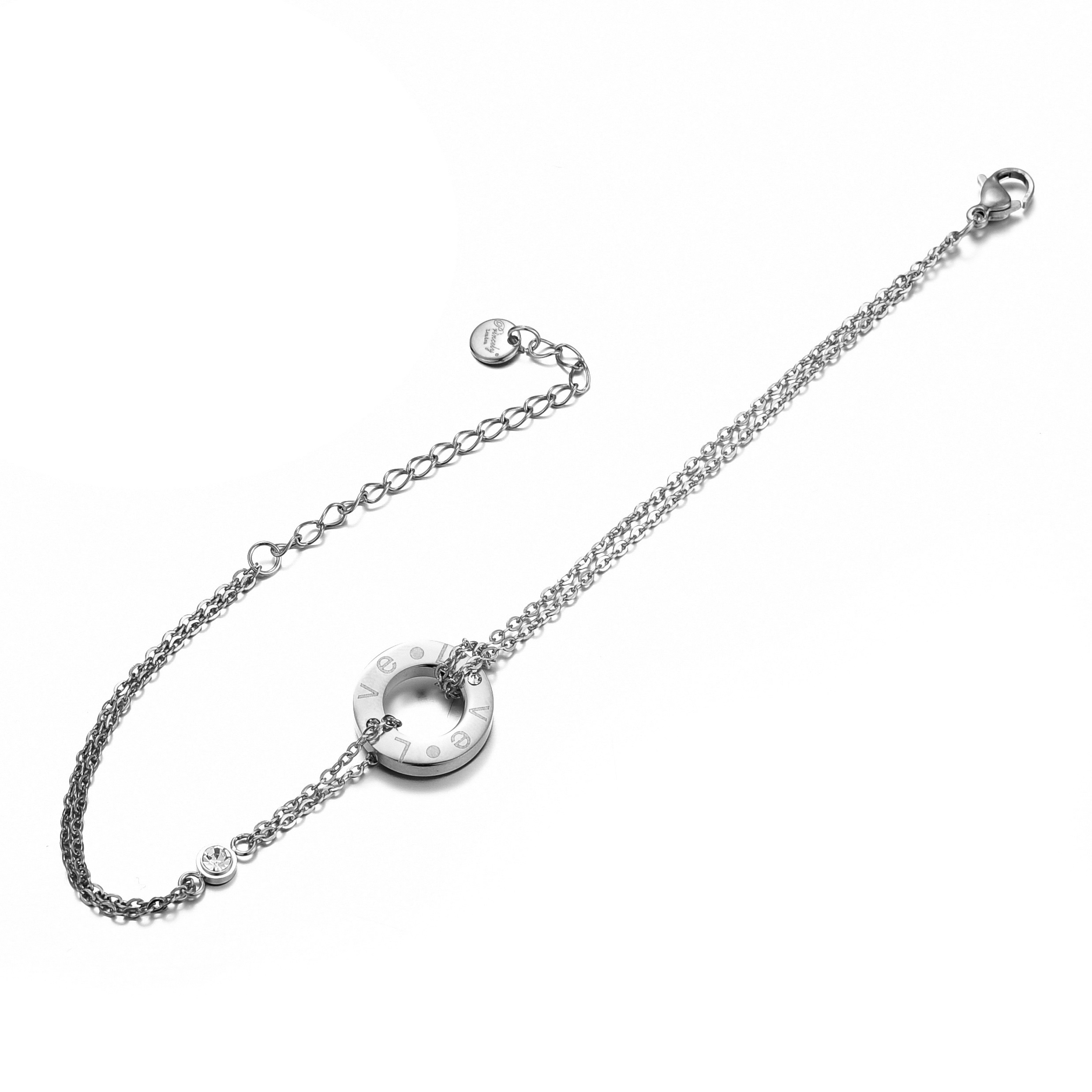 Armband CRYSTAL-LOVE silber