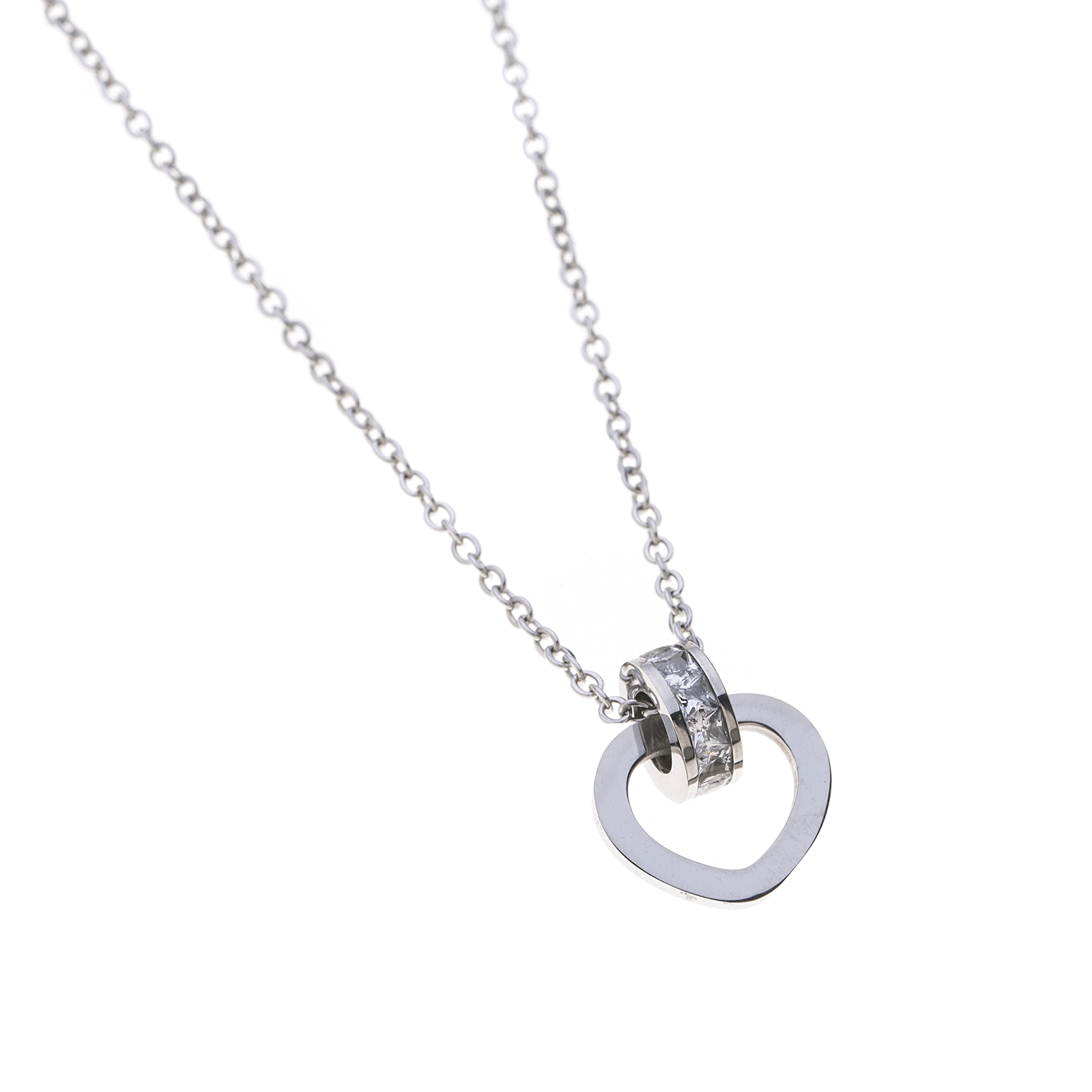 Halskette HEART-RING silber