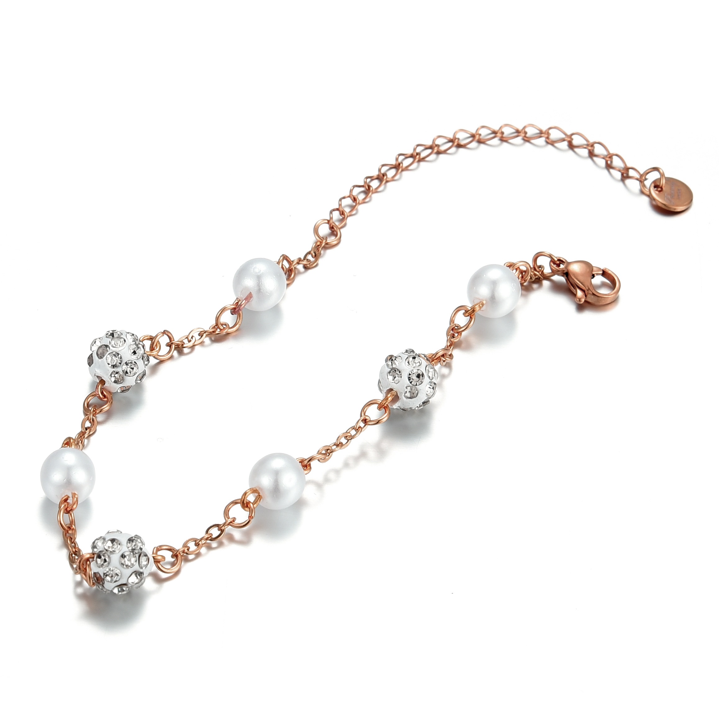 Armband CRYSTAL-PEARL roségold