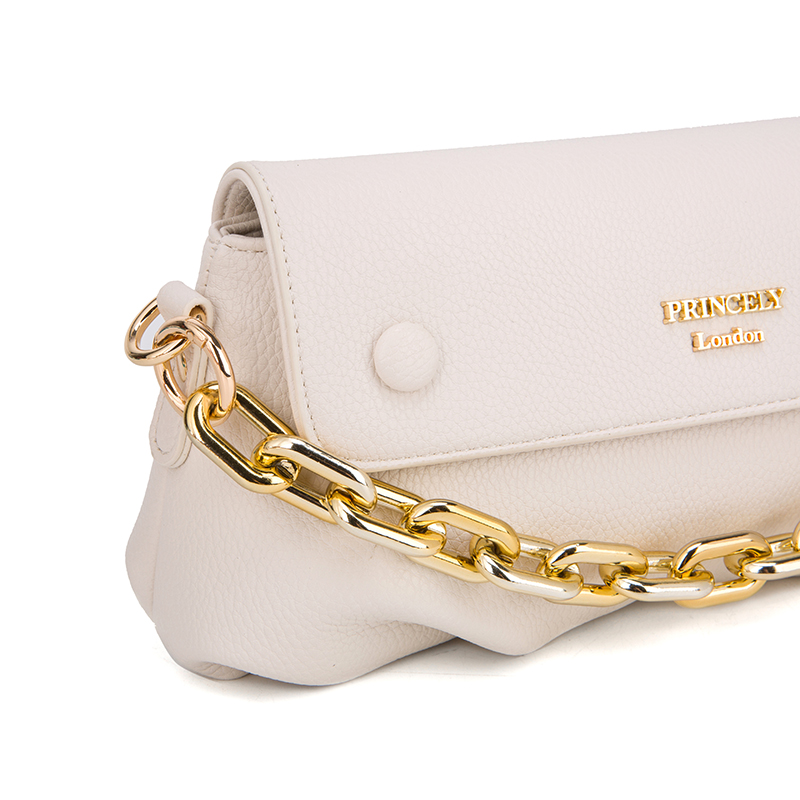 Schultertasche "Laura" Offwhite