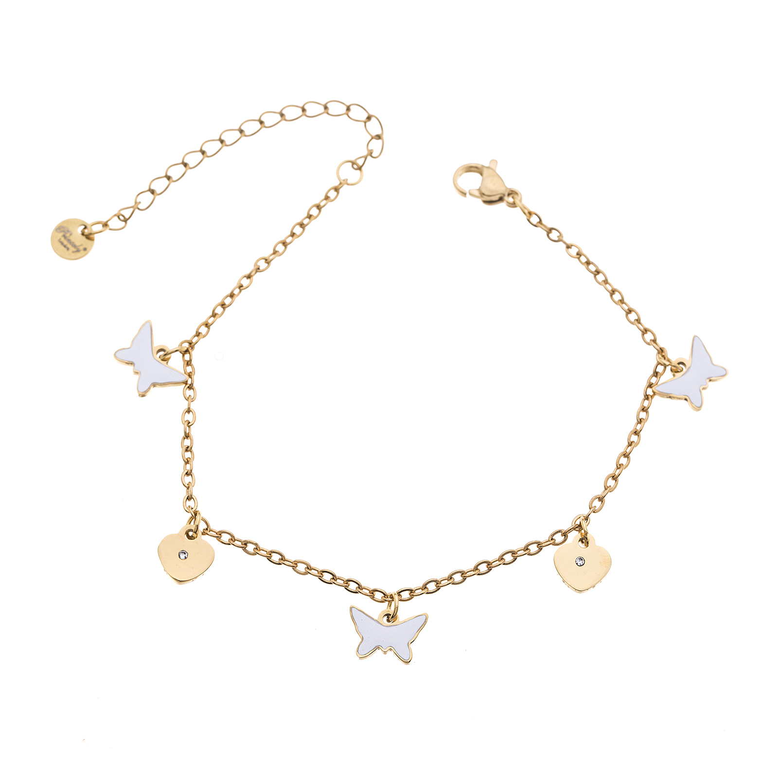 Armband BUTTERFLY-HEART gold