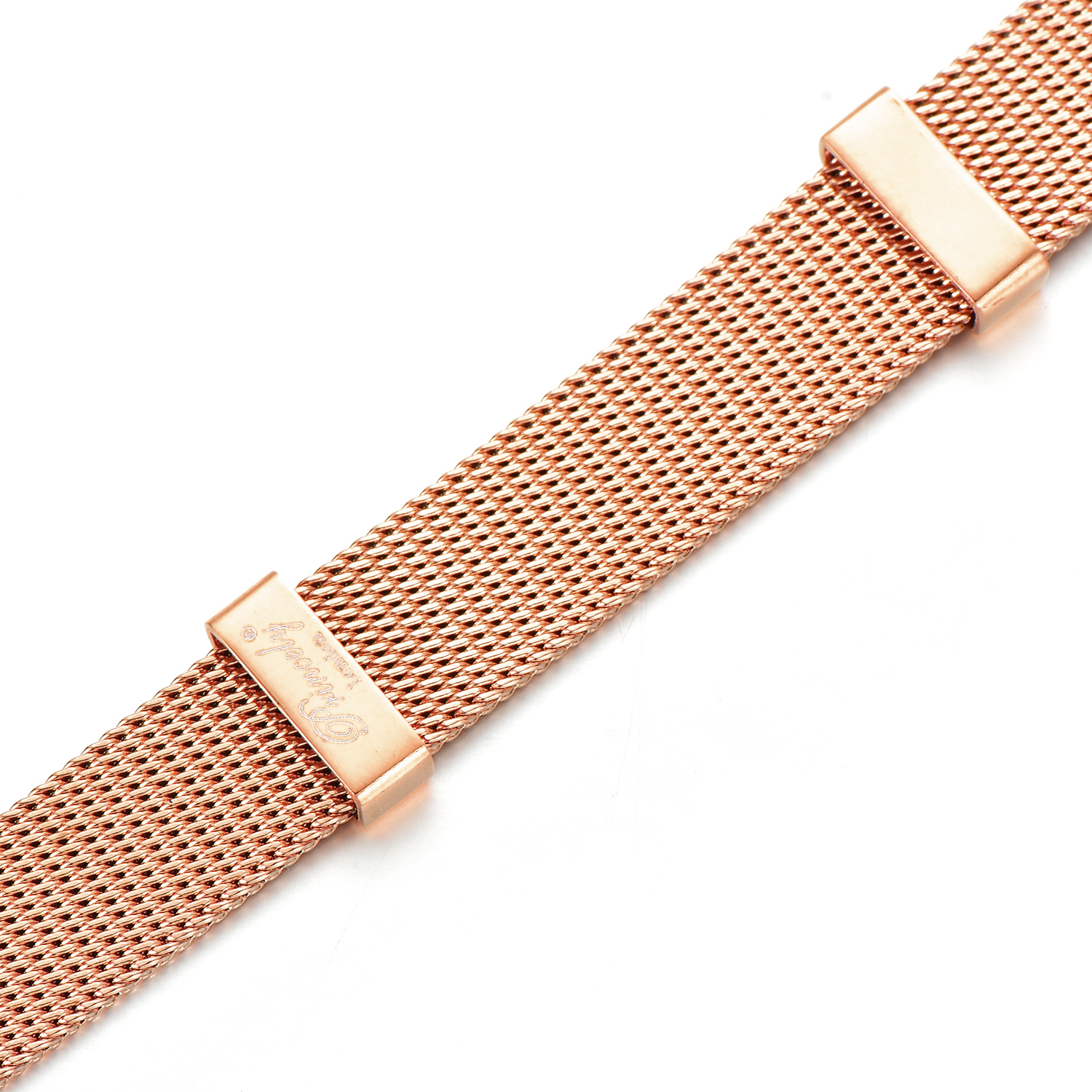 Mesh-Armband roségold