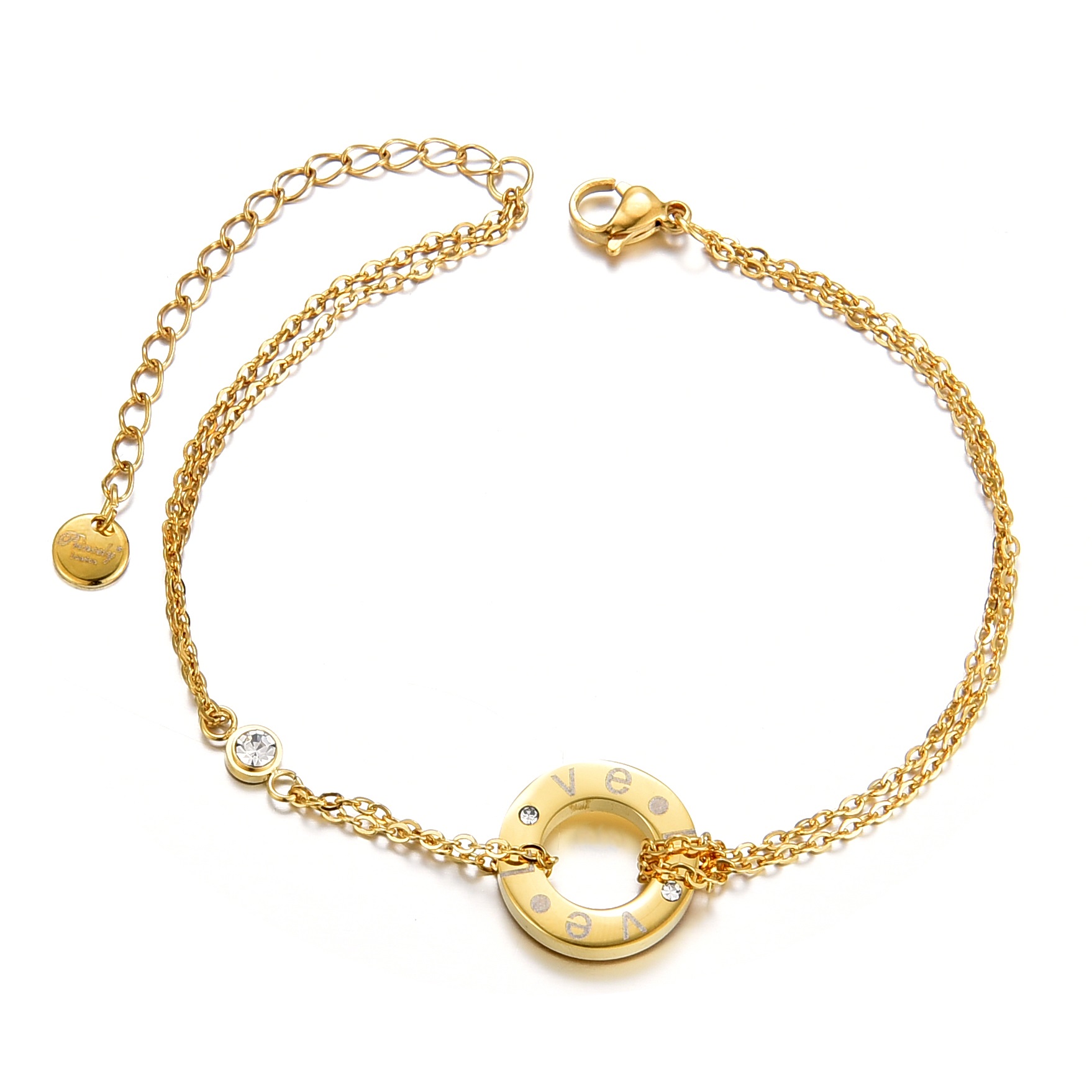 Armband CRYSTAL-LOVE gold