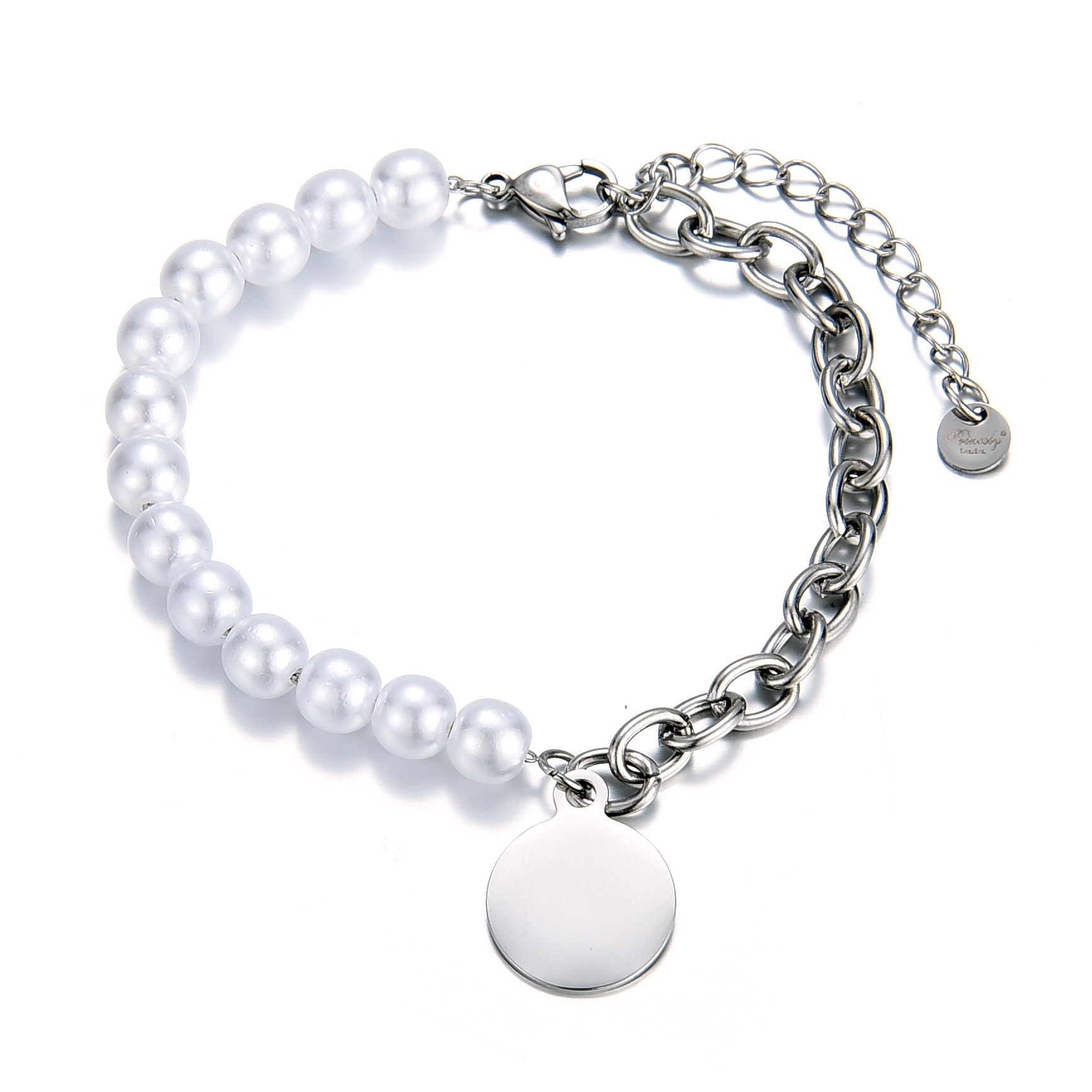 Armband PEARL-CHAIN silber