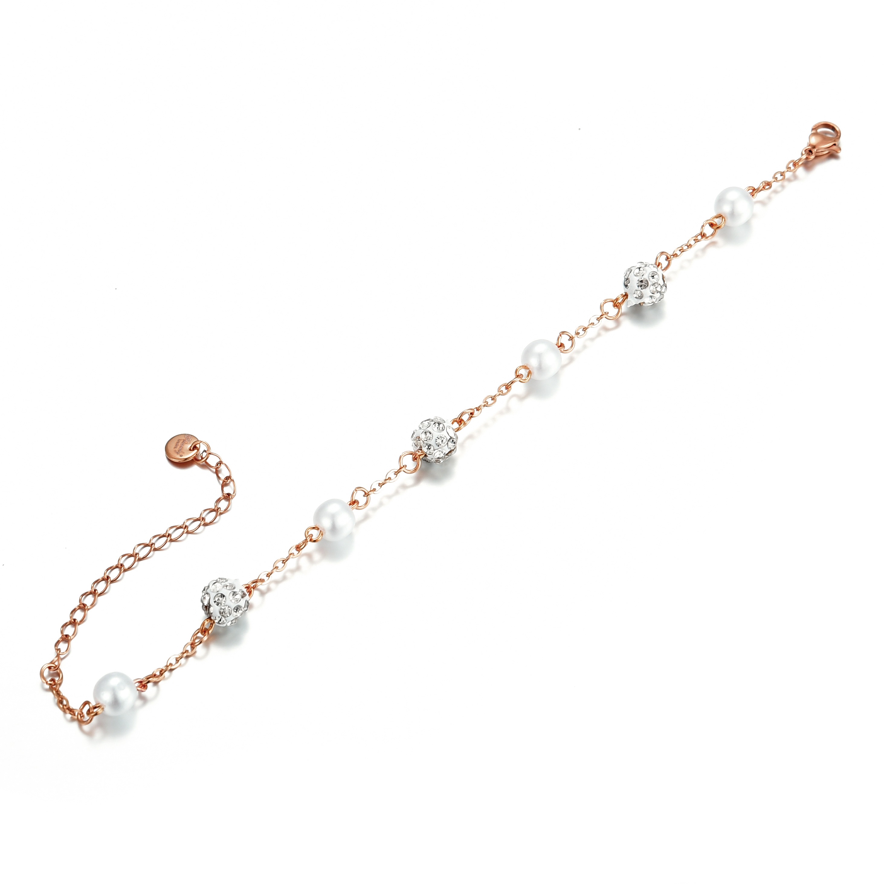 Armband CRYSTAL-PEARL roségold