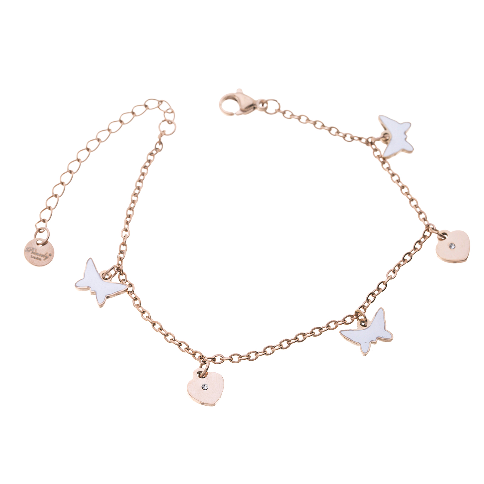 Armband BUTTERFLY-HEART roségold