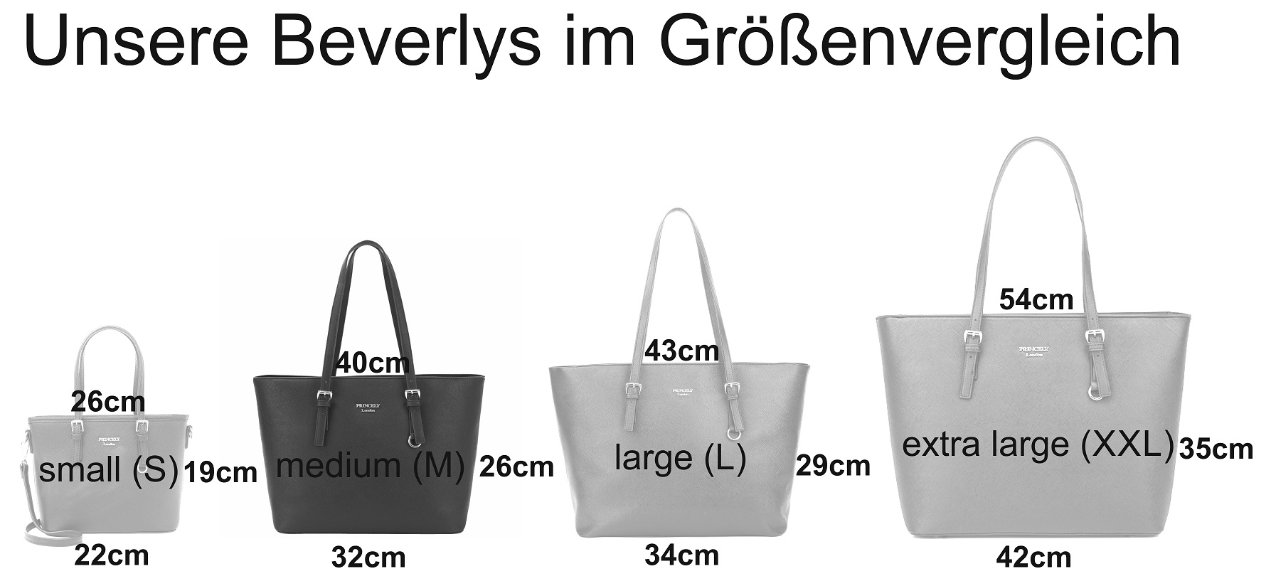 Shopper "Beverly medium (M)" Schneeweiß