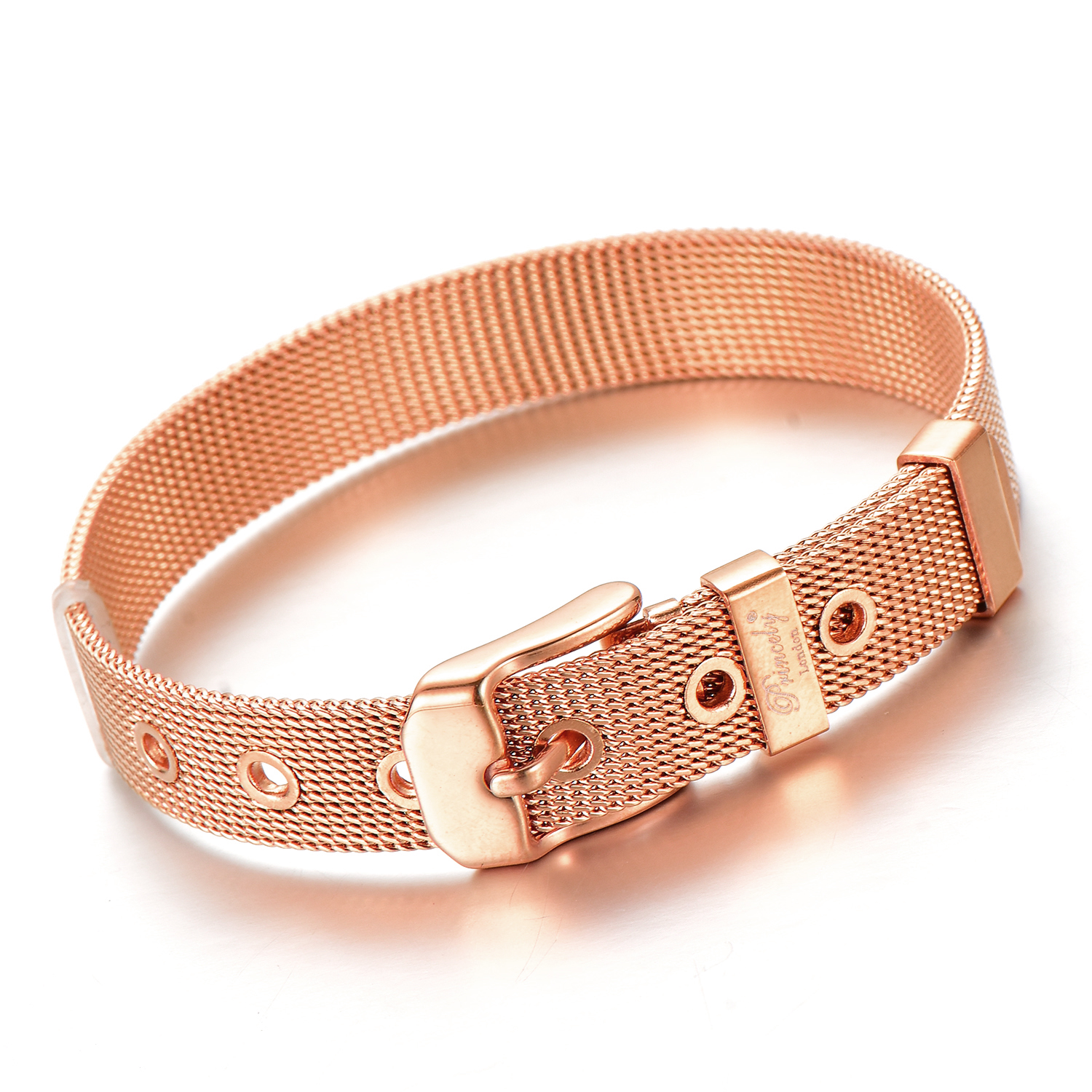 Mesh-Armband roségold