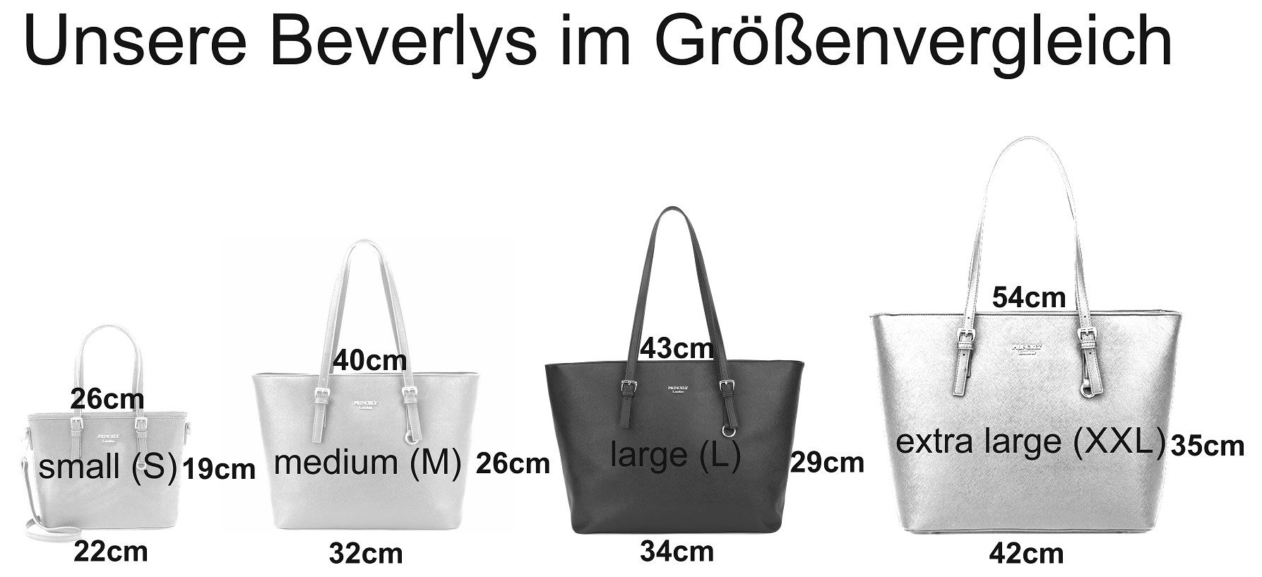 Shopper "Beverly large (L)" Kreidegrau